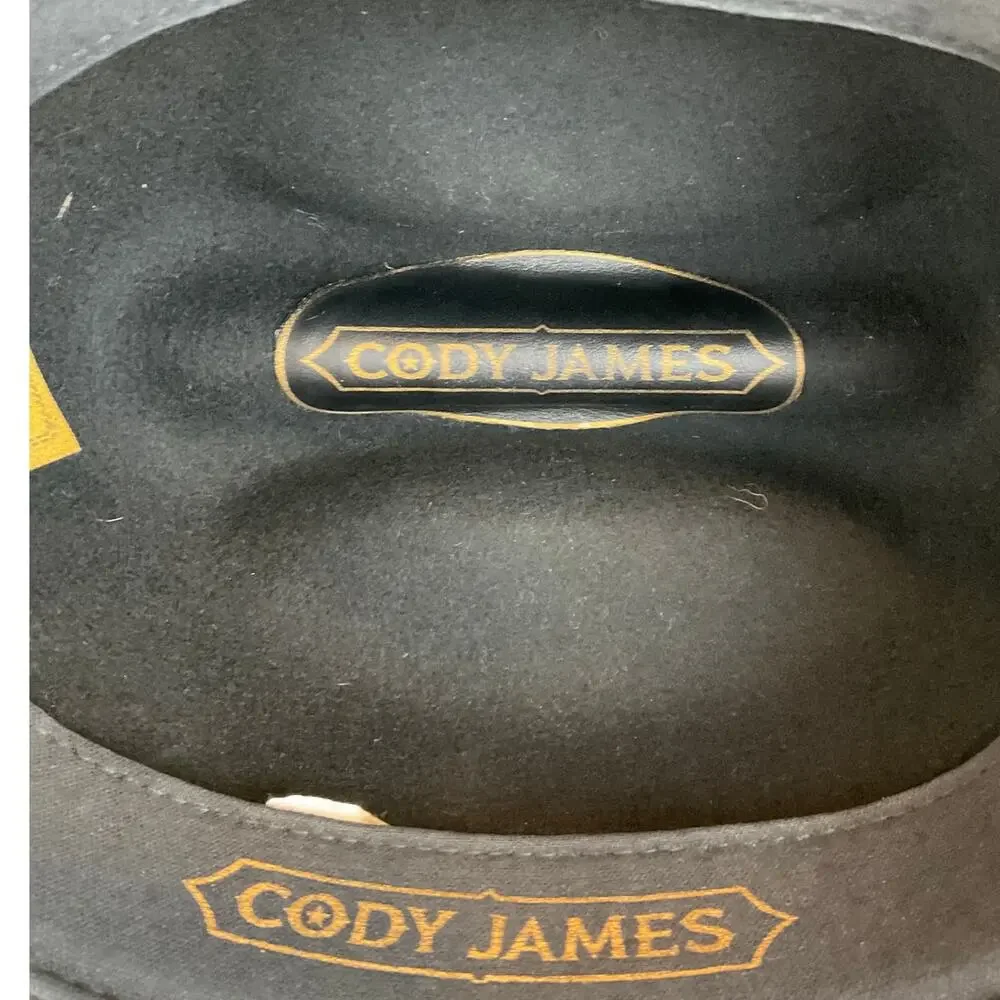 Cody James Boys' Sidekick Felt Cowboy Hat, Black - Size XL